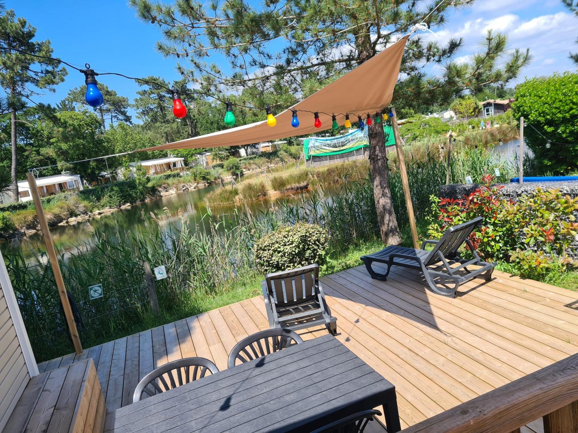 Mobil Home Lege Cap Ferret Camping 4 Etoiles Les Viviers Esterno foto