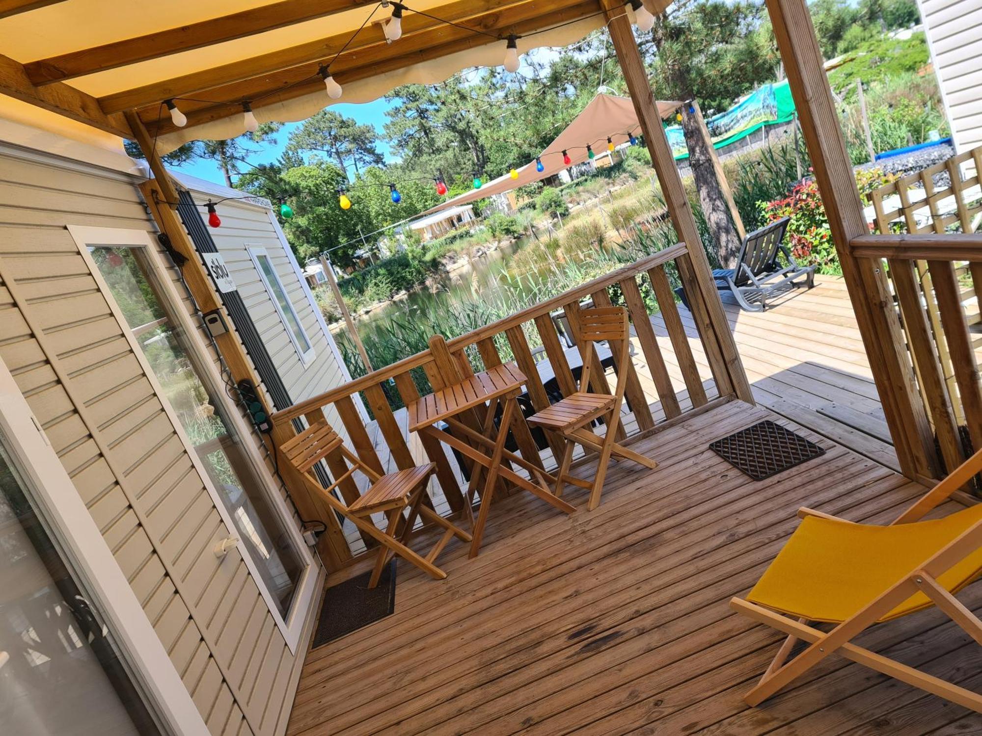 Mobil Home Lege Cap Ferret Camping 4 Etoiles Les Viviers Esterno foto